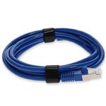 Picture of 9ft Blue CAT 7 Shielded (S/FTP) PVC Ethernet Cable Snagless Bubble Boot RJ-45 M/M