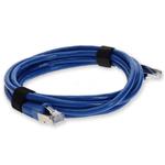 Picture of 9ft Blue CAT 7 Shielded (S/FTP) PVC Ethernet Cable Snagless Bubble Boot RJ-45 M/M