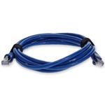 Picture of 9ft Blue CAT 7 Shielded (S/FTP) PVC Ethernet Cable Snagless Bubble Boot RJ-45 M/M