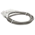 Picture of 9ft Gray CAT 6 Slim PVC Ethernet Cable Snagless Clear-Claw RJ-45 M/M