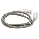 Picture of 9ft Gray CAT 6 Slim PVC Ethernet Cable Snagless Clear-Claw RJ-45 M/M