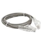 Picture of 9ft Gray CAT 6 Slim PVC Ethernet Cable Snagless Clear-Claw RJ-45 M/M