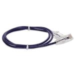 Picture of 9ft Purple CAT 6A Slim PVC Ethernet Cable Snagless Clear-Claw RJ-45 M/M