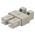 Picture of SC Male to LC Female MMF OM3 Duplex Fiber Optic Adapter