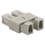 Picture of SC Male to LC Female MMF OM3 Duplex Fiber Optic Adapter