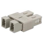 Picture of SC Male to LC Female MMF OM3 Duplex Fiber Optic Adapter