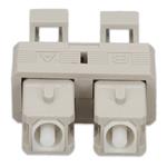 Picture of SC Male to LC Female MMF OM3 Duplex Fiber Optic Adapter