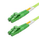 Picture of 0.5m ALC to ALC Lime Green OM5 Duplex OFNP (Plenum-Rated) Fiber Patch Cable