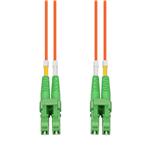 Picture of 0.5m ALC to ALC Orange OM1 Duplex OFNP (Plenum-Rated) MMF Fiber Patch Cable