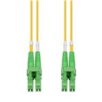Picture of 0.5m ALC to ALC Yellow OS2 Duplex OFNP (Plenum-Rated) SMF Fiber Patch Cable