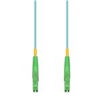 Picture of 0.5m ALC to ALC Aqua OM4 Simplex OFNP (Plenum-Rated) Fiber Patch Cable