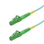 Picture of 0.5m ALC to ALC Aqua OM4 Simplex OFNP (Plenum-Rated) Fiber Patch Cable