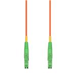 Picture of 0.5m ALC to ALC Orange OM1 Simplex OFNP (Plenum-Rated) MMF Fiber Patch Cable
