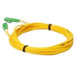 Picture of 10m ALC to ALC Yellow OS2 Duplex Microboot, Snagless OFNR (Riser-Rated) SMF Fiber Patch Cable