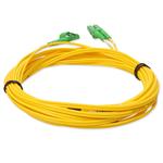 Picture of 10m ALC to ALC Yellow OS2 Duplex Microboot, Snagless OFNR (Riser-Rated) SMF Fiber Patch Cable