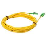 Picture of 10m ALC to ALC Yellow OS2 Duplex Microboot, Snagless OFNR (Riser-Rated) SMF Fiber Patch Cable