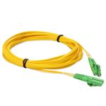 Picture of 10m ALC to ALC Yellow OS2 Duplex Microboot, Snagless OFNR (Riser-Rated) SMF Fiber Patch Cable