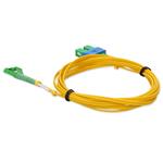Picture of 10m ALC to ASC Yellow OS2 Duplex OFNR (Riser-Rated) SMF Fiber Patch Cable