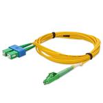Picture of 5m ALC to ASC Yellow OS2 Duplex OFNR (Riser-Rated) SMF Fiber Patch Cable