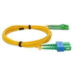 Picture of 5m ALC to ASC Yellow OS2 Duplex OFNR (Riser-Rated) SMF Fiber Patch Cable