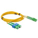 Picture of 5m ALC to ASC Yellow OS2 Duplex OFNR (Riser-Rated) SMF Fiber Patch Cable