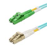 Picture of 0.5m ALC to LC Aqua OM4 Duplex OFNP (Plenum-Rated) Fiber Patch Cable