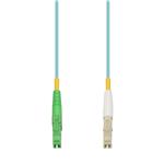 Picture of 0.5m ALC to LC Aqua OM4 Simplex OFNP (Plenum-Rated) Fiber Patch Cable