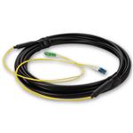 Picture of 10m ALC to LC Black OS2 Simplex OFNR (Riser-Rated) SMF Fiber Outdoor Patch Cable