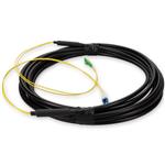 Picture of 10m ALC to LC Black OS2 Simplex OFNR (Riser-Rated) SMF Fiber Outdoor Patch Cable