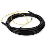 Picture of 10m ALC to LC Black OS2 Simplex OFNR (Riser-Rated) SMF Fiber Outdoor Patch Cable