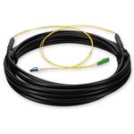 Picture of 10m ALC to LC Black OS2 Simplex OFNR (Riser-Rated) SMF Fiber Outdoor Patch Cable
