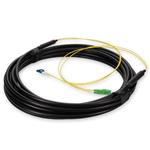 Picture of 10m ALC to LC Black OS2 Simplex OFNR (Riser-Rated) SMF Fiber Outdoor Patch Cable