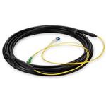 Picture of 10m ALC to LC Black OS2 Simplex OFNR (Riser-Rated) SMF Fiber Outdoor Patch Cable