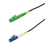 Picture of 15m ALC to LC Black OS2 Simplex OFNR (Riser-Rated) SMF Fiber Outdoor Patch Cable