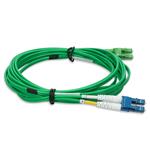 Picture of 3m ALC to LC Green OS2 Duplex OFNR (Riser-Rated) SMF Fiber Patch Cable