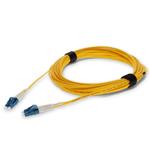 Picture of 7m ALC to LC Yellow OS2 Duplex Microboot, Snagless OFNR (Riser-Rated) SMF Fiber Patch Cable