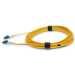 Picture of 7m ALC to LC Yellow OS2 Duplex Microboot, Snagless OFNR (Riser-Rated) SMF Fiber Patch Cable