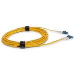 Picture of 7m ALC to LC Yellow OS2 Duplex Microboot, Snagless OFNR (Riser-Rated) SMF Fiber Patch Cable