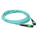 Picture of 7m MPO/APC to MPO/APC Aqua OM4 LSZH 12-Strand Fiber Patch Cable