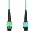 Picture of 3m MPO/APC to MPO/UPC Aqua OM4 LSZH 12-Strand Fiber Patch Cable