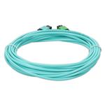 Picture of 3m MPO/APC to MPO/UPC Aqua OM4 LSZH 12-Strand Fiber Patch Cable