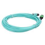 Picture of 3m MPO/APC to MPO/UPC Aqua OM4 LSZH 12-Strand Fiber Patch Cable