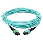 Picture of 3m MPO/APC to MPO/UPC Aqua OM4 LSZH 12-Strand Fiber Patch Cable