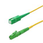 Picture of 0.5m ASC to ALC Yellow OS2 Simplex OFNP (Plenum-Rated) SMF Fiber Patch Cable