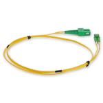 Picture of 2m ASC to ALC Yellow OS2 Duplex OFNR (Riser-Rated) SMF Fiber Patch Cable