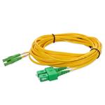 Picture of 10m ASC to ALC Yellow OS2 Duplex Microboot, Snagless OFNR (Riser-Rated) SMF Fiber Patch Cable