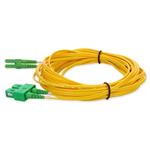 Picture of 10m ASC to ALC Yellow OS2 Duplex Microboot, Snagless OFNR (Riser-Rated) SMF Fiber Patch Cable