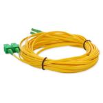 Picture of 10m ASC to ALC Yellow OS2 Duplex Microboot, Snagless OFNR (Riser-Rated) SMF Fiber Patch Cable