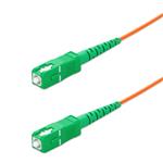 Picture of 0.5m ASC to ASC Orange OM2 Simplex OFNP (Plenum-Rated) Fiber Patch Cable