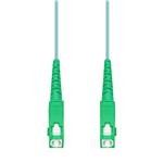 Picture of 0.5m ASC to ASC Aqua OM4 Simplex OFNP (Plenum-Rated) Fiber Patch Cable